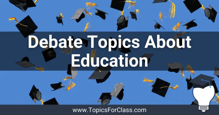 20 Debate Topics About Education